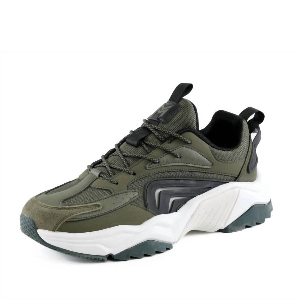 NEW MAZINO men's heat sneaker in olive green